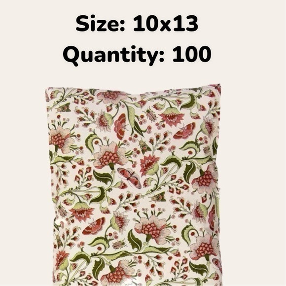 Other - 10x13 - 100 Pack PolyMailers, The Vintage Floral! Shipping Supplies, Mailers